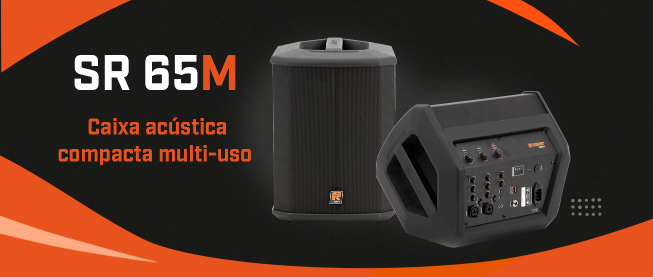 SR 65M: A Caixa Acústica Compacta, Prática e Versátil para Uso Profissional