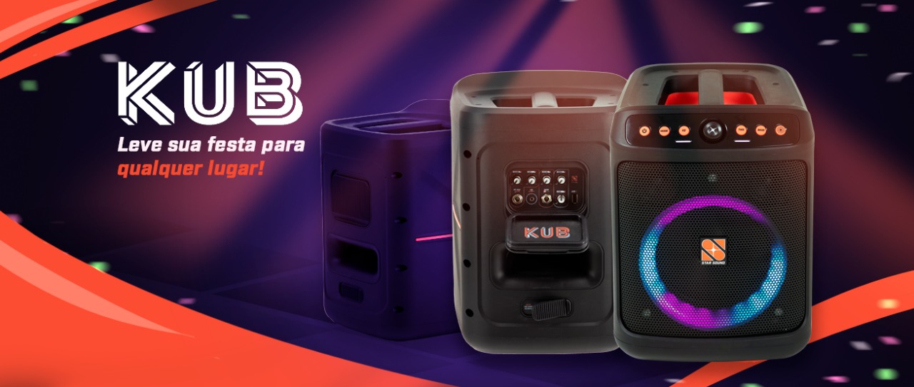 KUB: a caixa que transforma qualquer momento em festa!