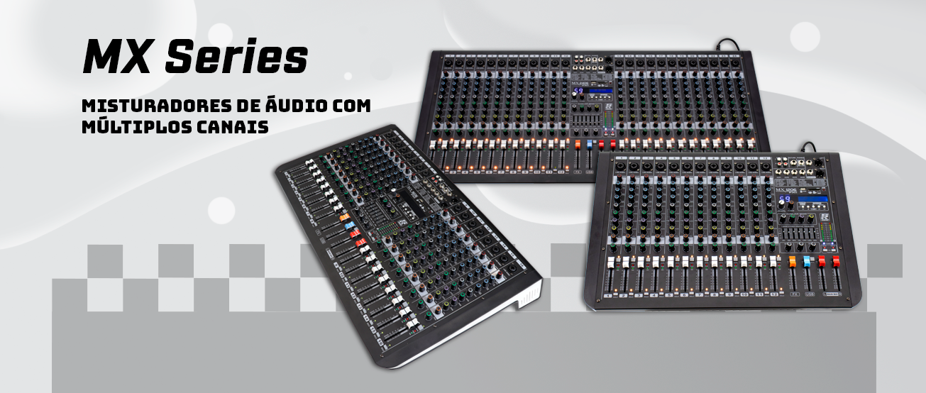 MX Series: mixagem digital com versatilidade e controle