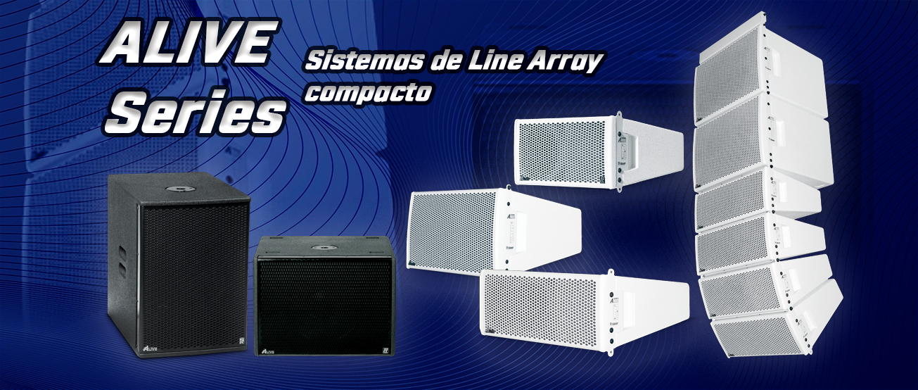 STANER Alive Series – Sistemas de Line Array compacto e monitores de alta performance