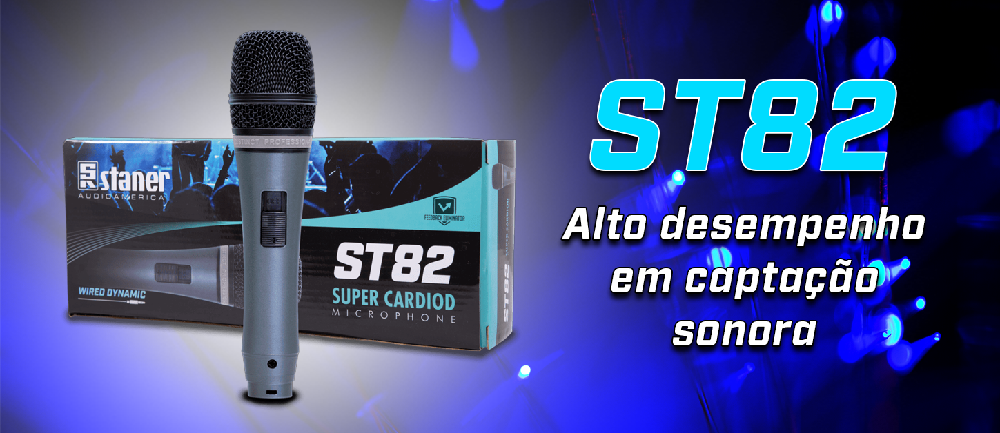 ST82: precisão, robustez e alto desempenho em captação sonora