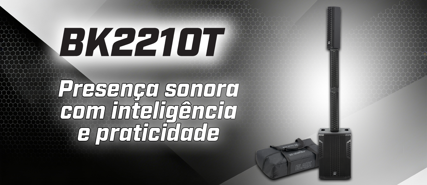 BK2210T Sistema Unificado de Torre: presença sonora com inteligência e praticidade